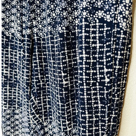 Tavik Womens Navy Ivory Polka Dot Cinch Tie Waist Banded Jogger Pant S - Picture 5 of 15